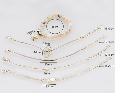 Set de Pulseras Bohemias Vintage con Cuentas y Amuletos para Mujer - Image 34