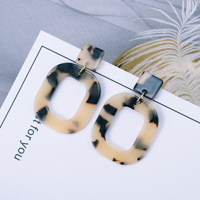 Aretes de Acrílico Estampado Leopardo - Image 3