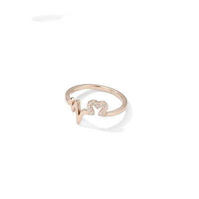 Anillo de Amor Geométrico con Perla de Lujo