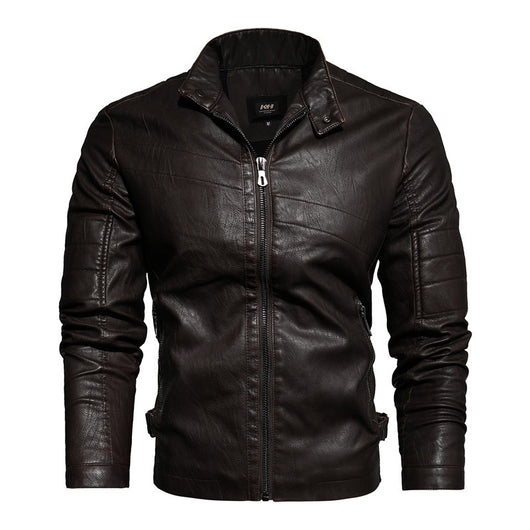 Chaqueta de Cuero PU a Rayas Gruesas - Image 7