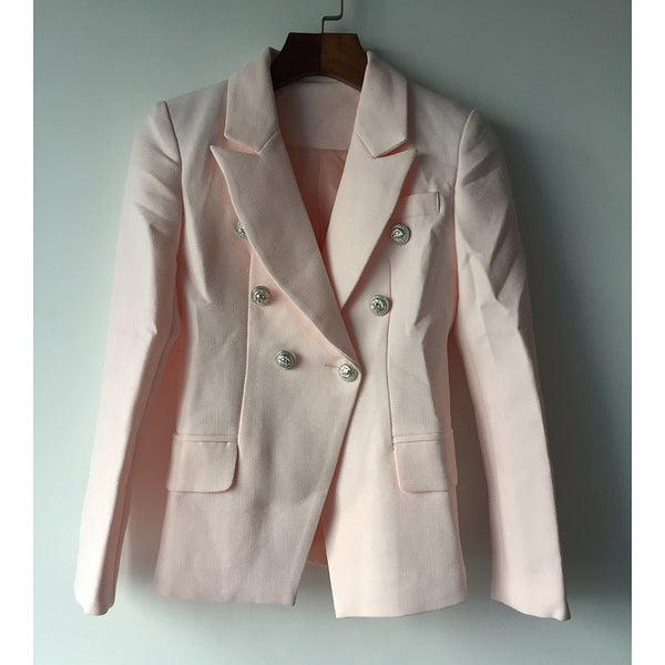 Blazer Slim Rosa Elegante