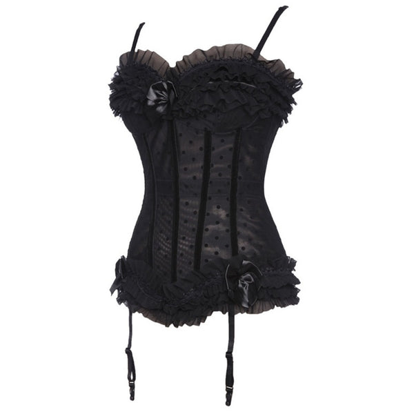 Corset de Encaje con Lunares
