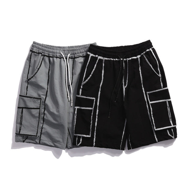 Shorts de Trabajo Artesanal con Diseño Retro
