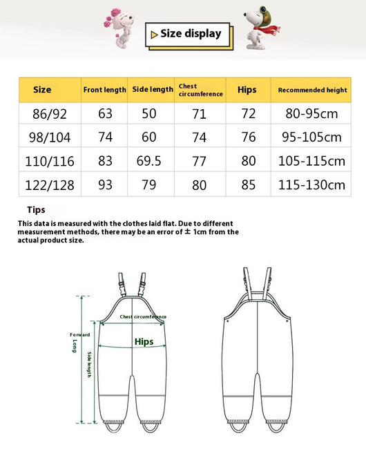 Pantalón Impermeable Transpirable con Tirantes para Niños - Image 6