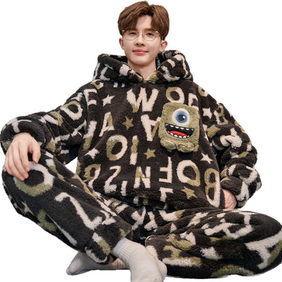 Pijama Grueso Talla Grande Estampado Infantil para Hombre - Image 6
