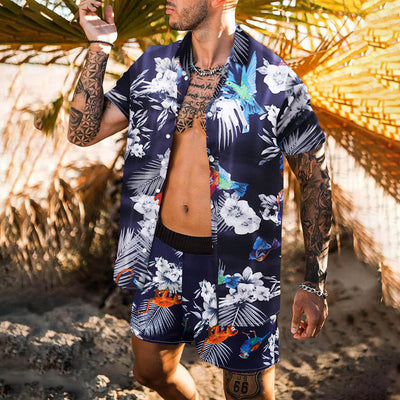 Camisa Suelta Retro para Hombre - Estilo Personalidad Playa Manga Corta - Image 6