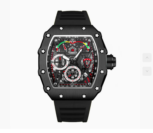 Reloj de Cuarzo para Hombre con Correa de Silicona Diseño Calavera - Image 7
