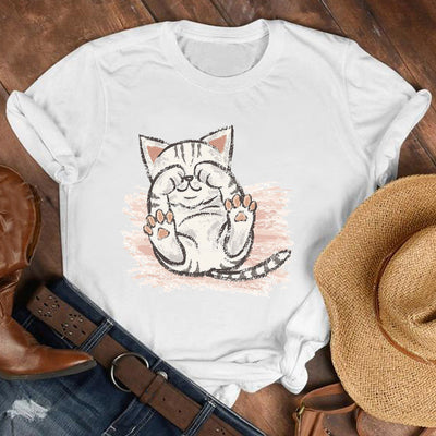Playera Unisex Estampado Patitas de Gato - Diseño Trendy para Hombre y Mujer - Image 41