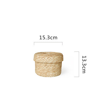 Cesta Tejida de Fibra de Trigo Natural - Image 8