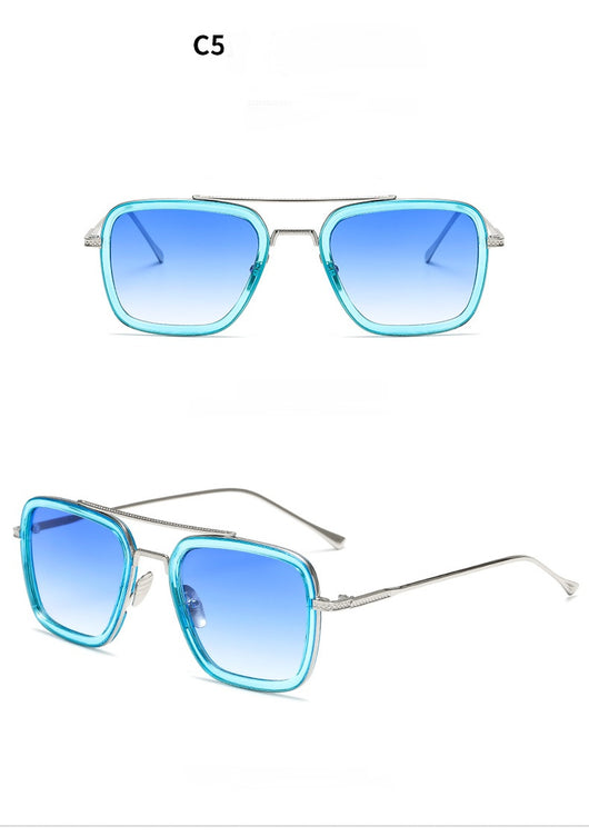 Gafas de Sol Cuadradas Metal para Hombre - Estilo Moderno Iron - Image 15