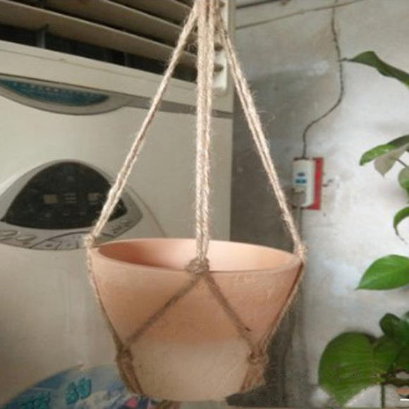 Cesta Colgante de Cuerda para Macetas