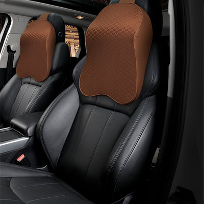 Almohada Cervical de Espuma Viscoelástica con Soporte Lumbar para Auto y Oficina