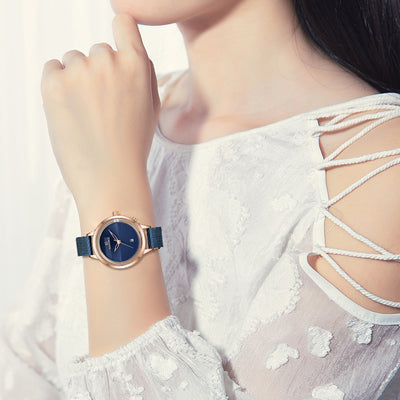 Reloj de Pulsera Mujer Malla Metálica con Calendario - Image 4