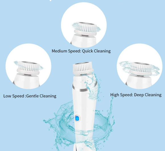 Cepillo Limpiador Facial Eléctrico y Purificador de Poros