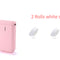 Printer handheld small portable Pink x White 2sticker