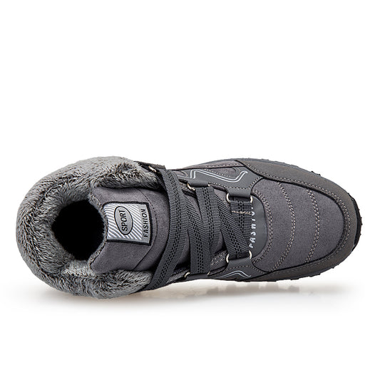 Zapatos de Algodón para Mujer con Forro de Terciopelo Cálido para la Nieve - Image 2