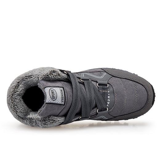 Zapatos de Algodón para Mujer con Forro de Terciopelo Cálido para la Nieve - Image 2
