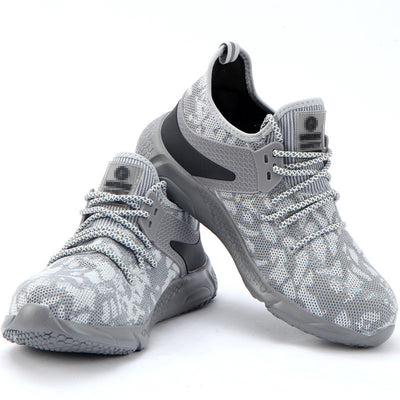 Zapatos de Seguridad Blancos Tejido Volador Transpirables - Image 3