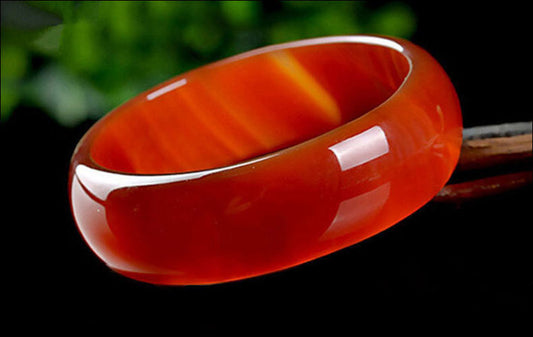Pulsera de Jade Natural y Ónice - Brazalete Ancho Pulido Translúcido para Mujer - Image 2