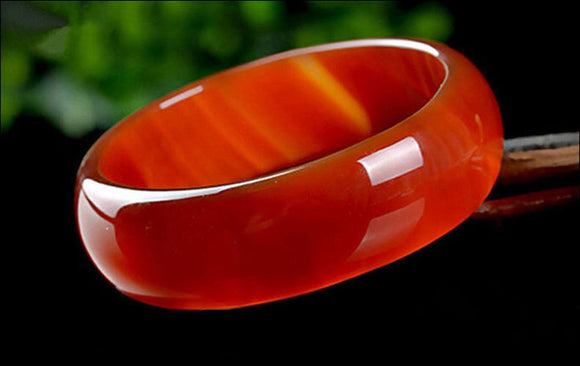 Pulsera de Jade Natural y Ónice - Brazalete Ancho Pulido Translúcido para Mujer
