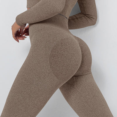 Leggins Yoga Sin Costuras Transpirables de Tejido Europeo y Americano - Image 3