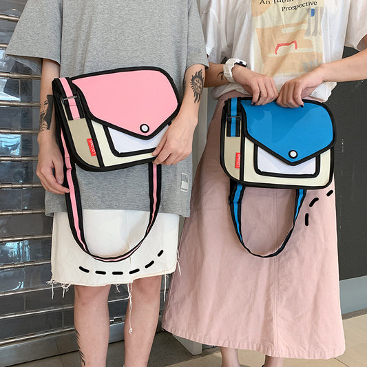 Bolsa Bandolera Unihombro Diseño Geométrico Minimalista - Image 2