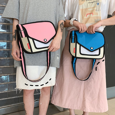 Bolsa Bandolera Unihombro Diseño Geométrico Minimalista - Image 2