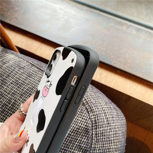 Funda para Teléfono Cow Anillo Adorable y Simple - Image 3