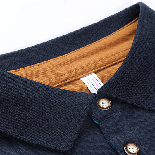 Polo Manga Larga Ejecutivo Talla Grande para Hombre - Image 3