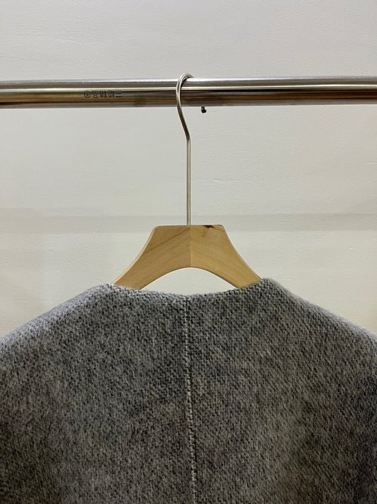 Abrigo Reversible de Lana con Cuello V - Chaqueta Doble Cara Premium - Image 11