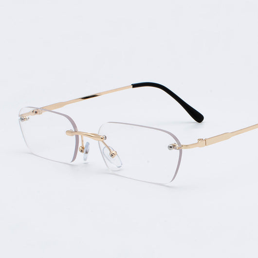 Gafas Cuadradas sin Marco Estilo Hong Kong para Hombre - Image 2