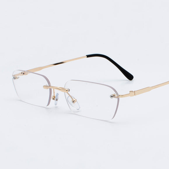 Gafas Cuadradas sin Marco Estilo Hong Kong para Hombre