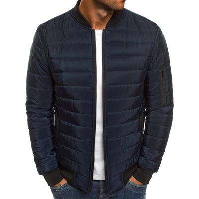 Chaqueta Casual de Algodón con Cuello Mao para Hombre - Image 4