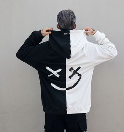 Suéter Hoodie para Hombre con Detalles de Costura en Contraste - Image 10