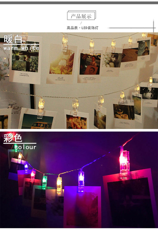 Guirnalda de Luces LED con Clips para Fotos - Image 9