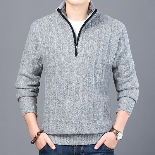 Suéter Cuello Alto Manga Larga Acolchado para Hombre - Image 13