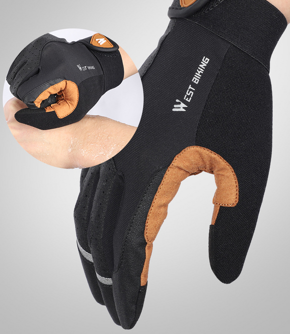 Guantes de Ciclismo West Rider con Pantalla Táctil - Protección Todo Clima