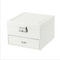 Caja Joyero Doble de Cuero PU Europeo - Organizador Elegante para Joyas