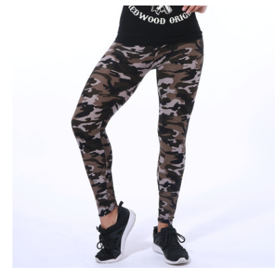 Leggings Estampado Camuflaje Floral Moda Europea y Americana - Image 2