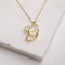 Words love necklace Golden G