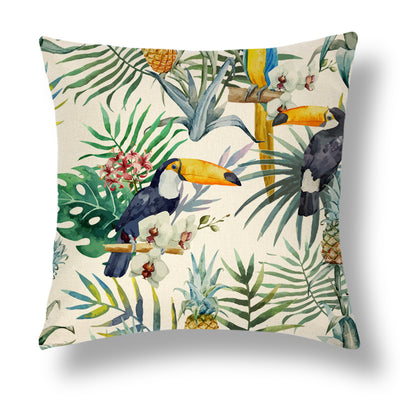 Funda de Almohada Decorativa Serie Tropical en Lino - Image 23