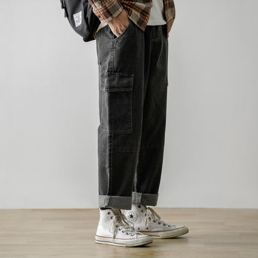 Jeans Sueltos de Marca Japonesa Trendy - Image 2