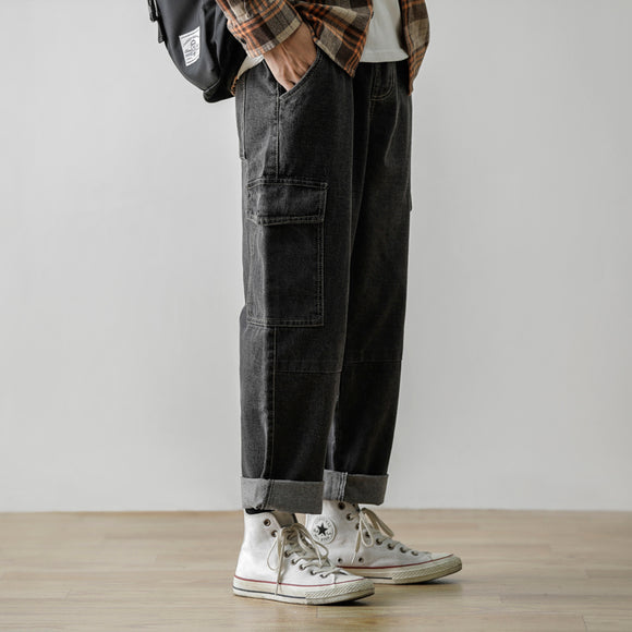 Jeans Sueltos de Marca Japonesa Trendy