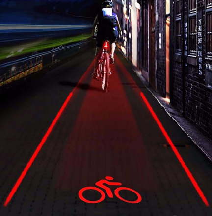 Luz Trasera Láser para Bicicleta con Carril Virtual - Image 2