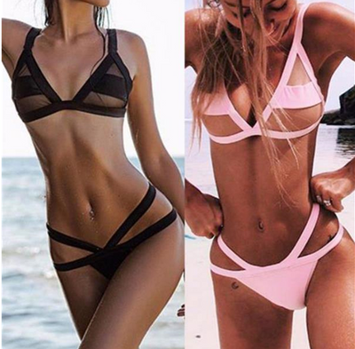 Traje de Baño Monokini Transparente con Malla para Mujer - Image 3