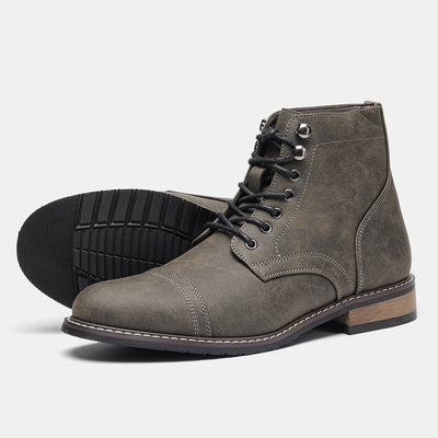 Botas de Cuero Vintage para Hombre - Estilo Casual - Image 17