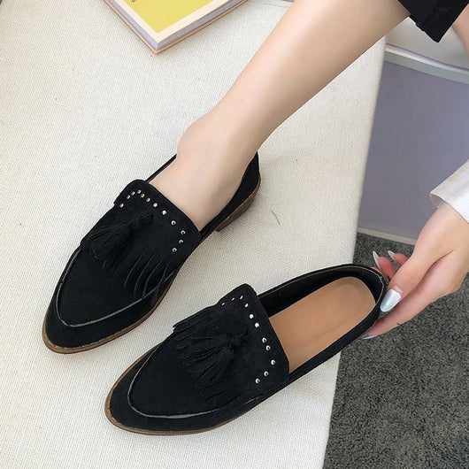Mocasín Vintage Británico con Borlas