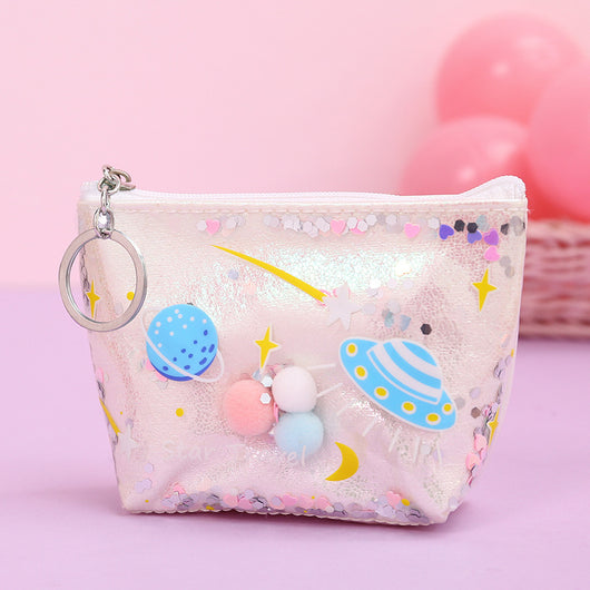 Bolsa de Maquillaje con Efecto Arenilla y Monedero Integrado - Image 12