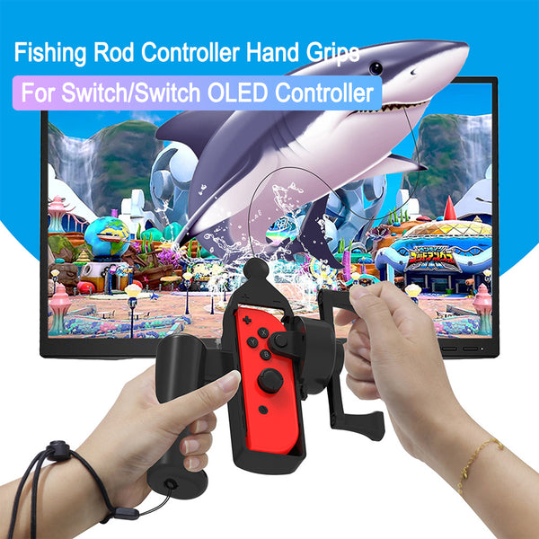 Soporte para Controles de Juego Diseño Caña de Pesca con Empuñaduras Ergonómicas