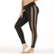 Pantalones de Yoga para Mujer con Panel Lateral de Malla Transpirable